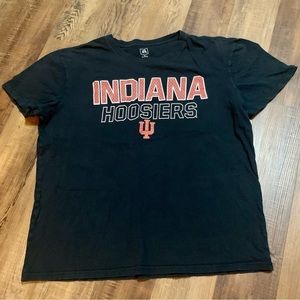 Women’s Indiana Hoosiers Short Sleeve T-Shirt Black/Red Size XL